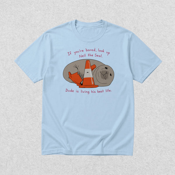 Neil Seal Best Life T-Shirt Neil The Seal Shirt Seal Viral Animal Lover Tee