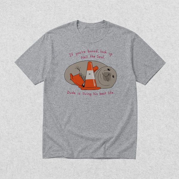 Neil Seal Best Life T-Shirt Neil The Seal Shirt Seal Viral Animal Lover Tee