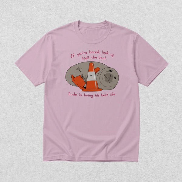 Neil Seal Best Life T-Shirt Neil The Seal Shirt Seal Viral Animal Lover Tee