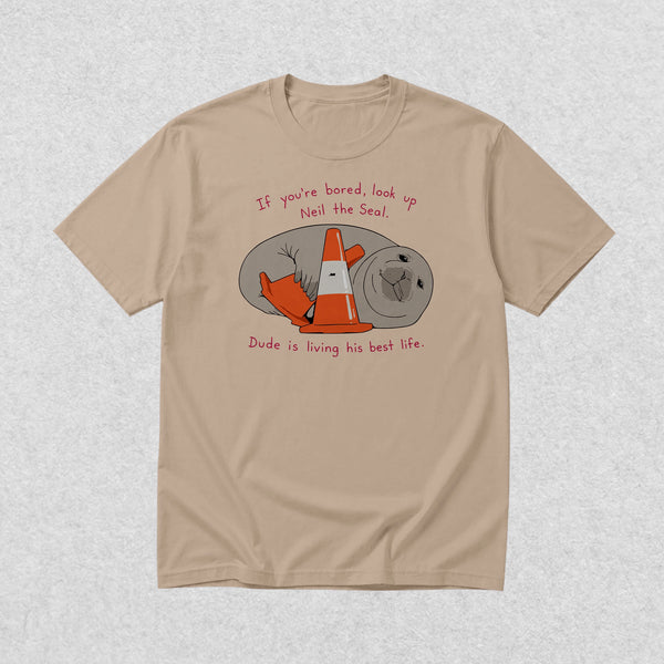 Neil Seal Best Life T-Shirt Neil The Seal Shirt Seal Viral Animal Lover Tee