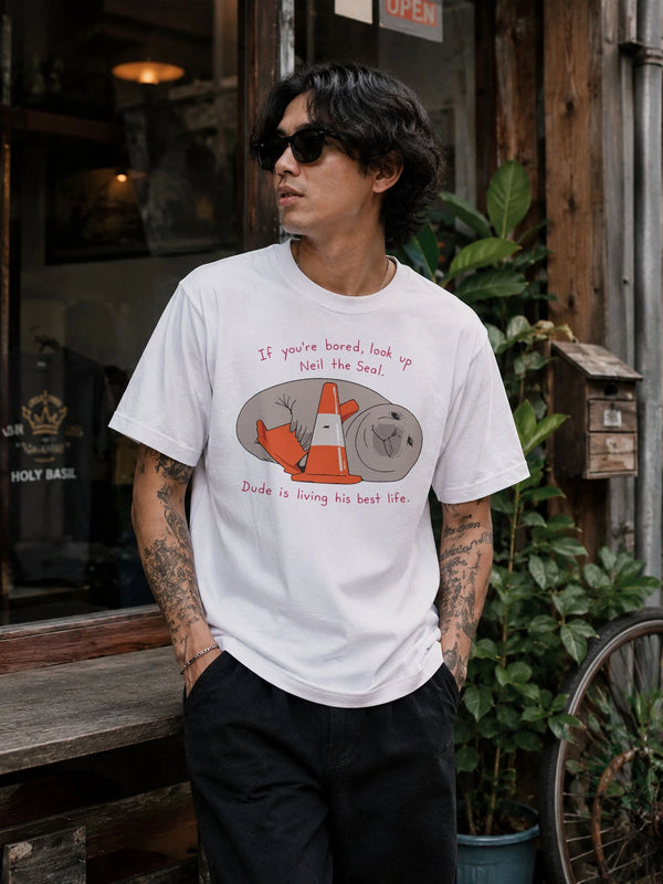 Neil Seal Best Life T-Shirt Neil The Seal Shirt Seal Viral Animal Lover Tee