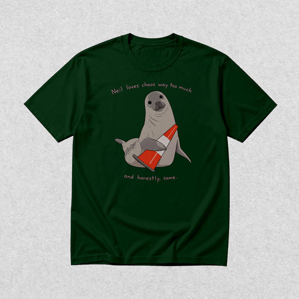 Neil The Seal T-Shirt Neil Loves Chaos Way Shirt Neil The Seal Viral Animal Tee