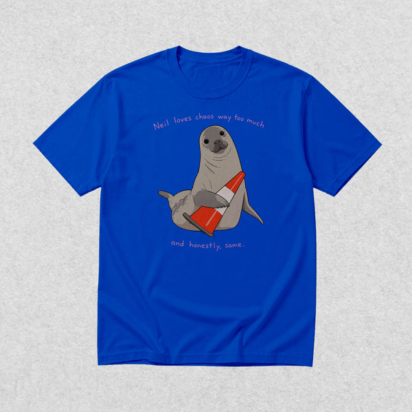 Neil The Seal T-Shirt Neil Loves Chaos Way Shirt Neil The Seal Viral Animal Tee