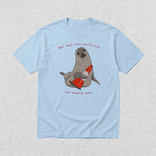 Neil The Seal T-Shirt Neil Loves Chaos Way Shirt Neil The Seal Viral Animal Tee