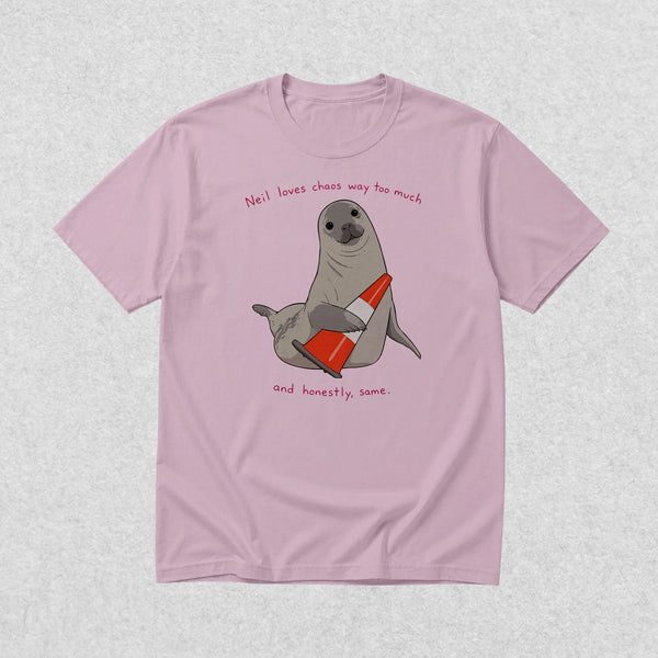 Neil The Seal T-Shirt Neil Loves Chaos Way Shirt Neil The Seal Viral Animal Tee