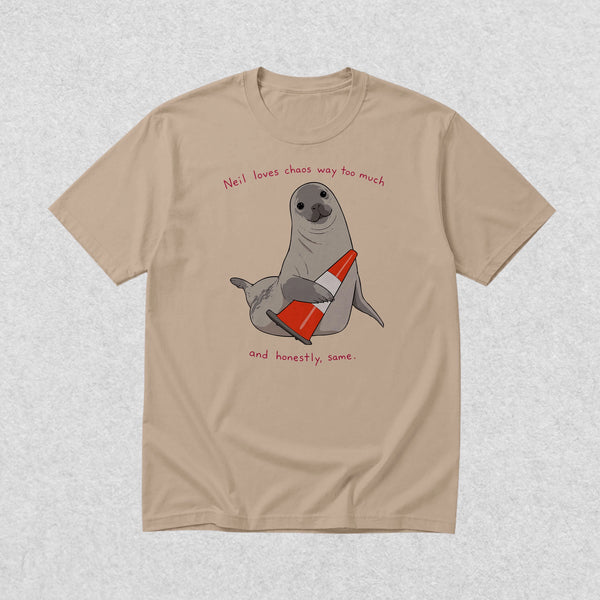 Neil The Seal T-Shirt Neil Loves Chaos Way Shirt Neil The Seal Viral Animal Tee
