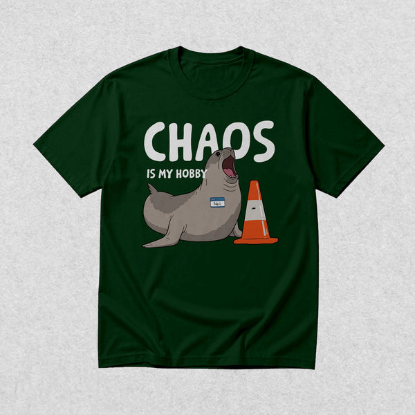 Neil The Seal T-Shirt Chaos is My Hobby Shirt Neil The Seal Viral Animal Tee