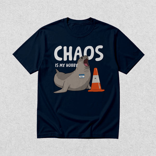 Neil The Seal T-Shirt Chaos is My Hobby Shirt Neil The Seal Viral Animal Tee