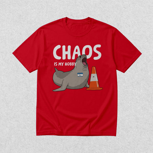 Neil The Seal T-Shirt Chaos is My Hobby Shirt Neil The Seal Viral Animal Tee