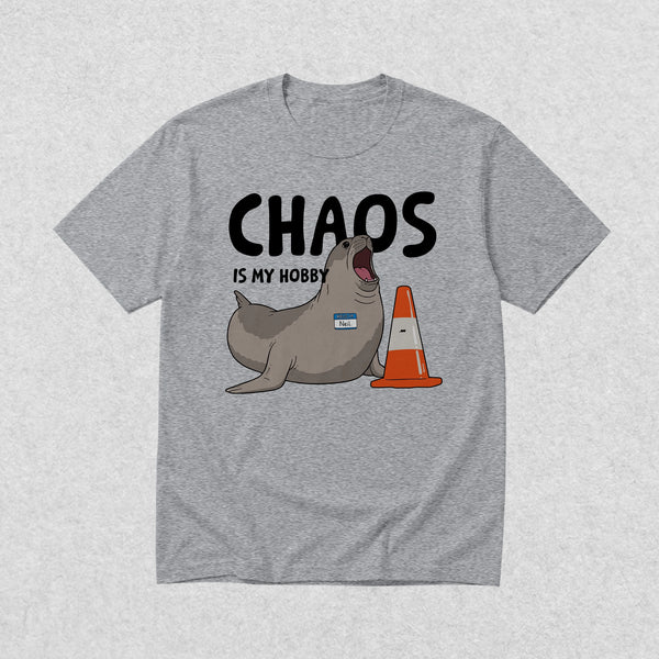 Neil The Seal T-Shirt Chaos is My Hobby Shirt Neil The Seal Viral Animal Tee