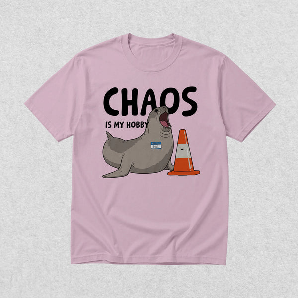Neil The Seal T-Shirt Chaos is My Hobby Shirt Neil The Seal Viral Animal Tee