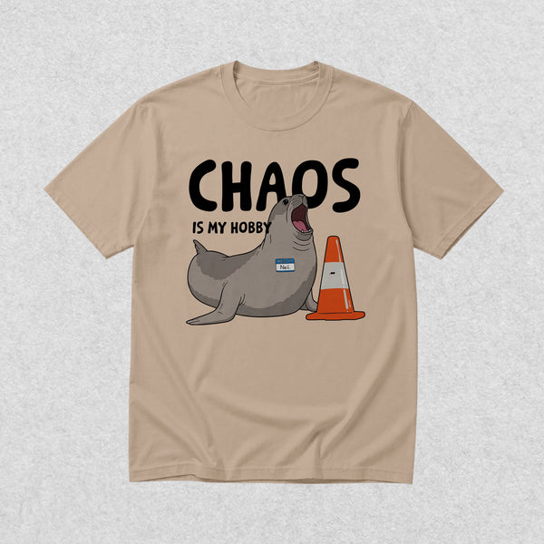 Neil The Seal T-Shirt Chaos is My Hobby Shirt Neil The Seal Viral Animal Tee