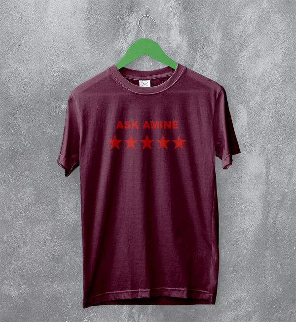 Amine T-Shirt Rapper Ask Amine Shirt Rap Music Tee Hip Hop Streetwear