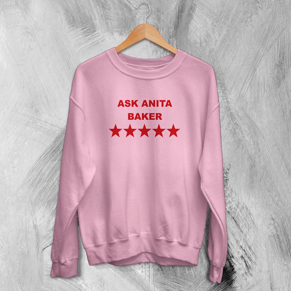 Anita Baker Sweatshirt Jazz Ask Anita Baker Shirt Female American Music Crewneck