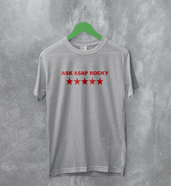 Asap Rocky T-Shirt Flacko Ask ASAP Rocky Shirt Star Hiphop Rap Tee
