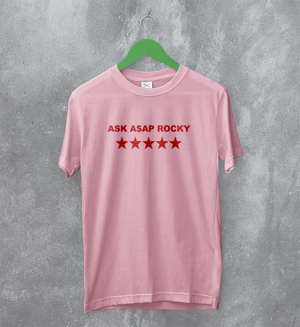 Asap Rocky T-Shirt Flacko Ask ASAP Rocky Shirt Star Hiphop Rap Tee