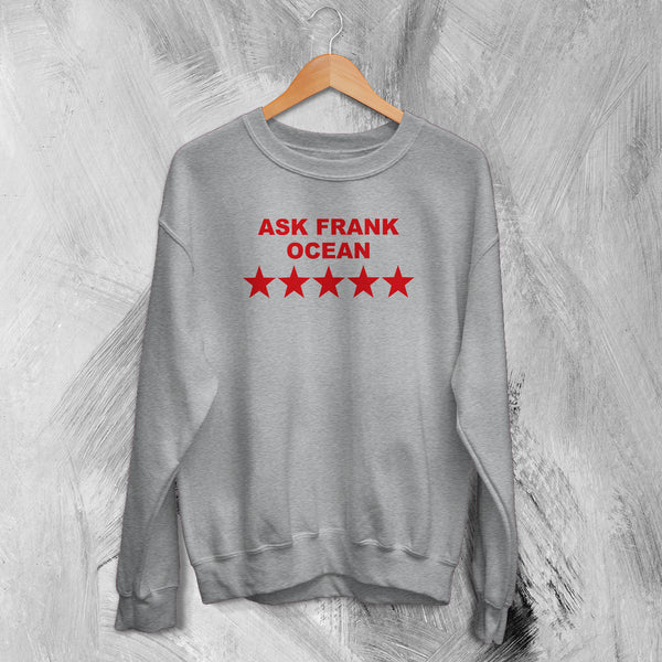 Frank Ocean Sweatshirt Rap 5 Star Frank Ocean Shirt Vintage Rapper Crewneck