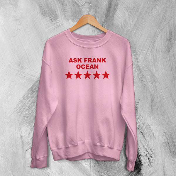 Frank Ocean Sweatshirt Rap 5 Star Frank Ocean Shirt Vintage Rapper Crewneck