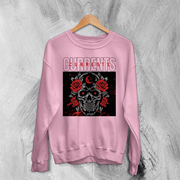 Currents Sweatshirt Metalcore Currents Band Shirt Punk Skull Rose Crewneck