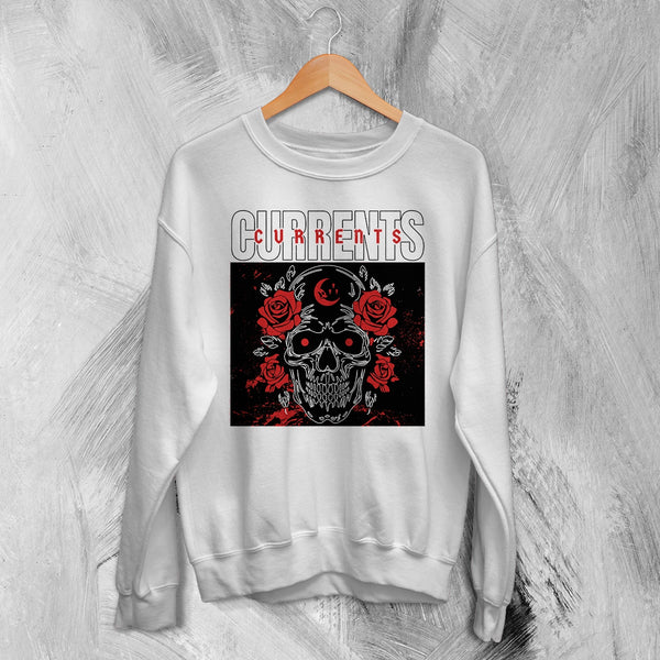 Currents Sweatshirt Metalcore Currents Band Shirt Punk Skull Rose Crewneck