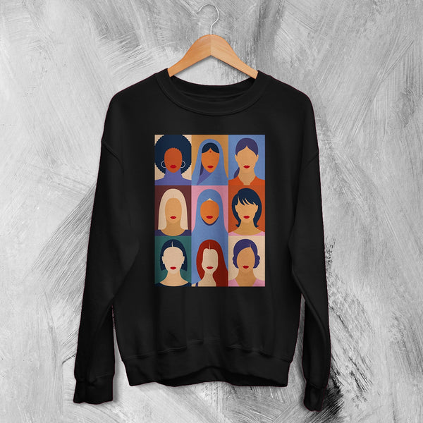 Girls Relations Sweatshirt Women's Day Shirt Club Feminist Crewneck Strong Women Gift