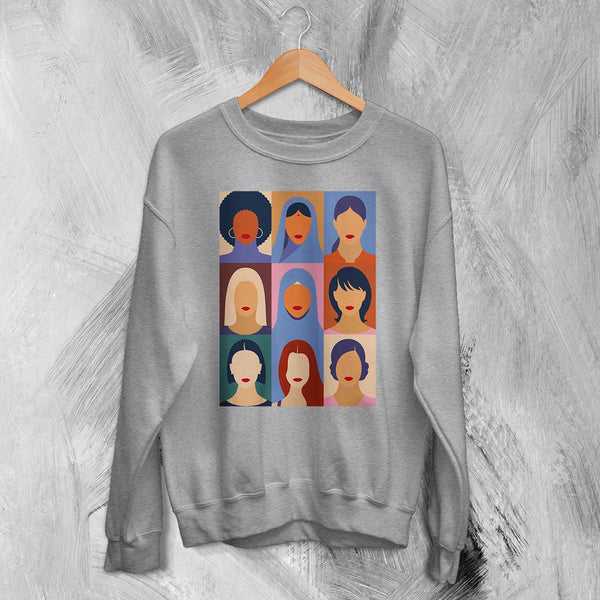 Girls Relations Sweatshirt Women's Day Shirt Club Feminist Crewneck Strong Women Gift