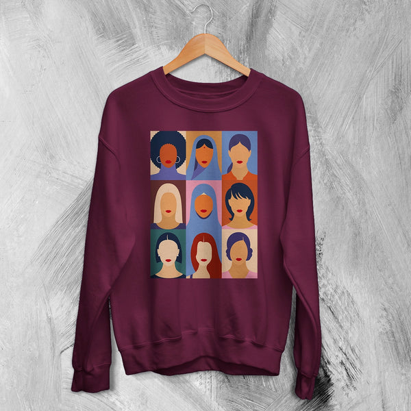 Girls Relations Sweatshirt Women's Day Shirt Club Feminist Crewneck Strong Women Gift