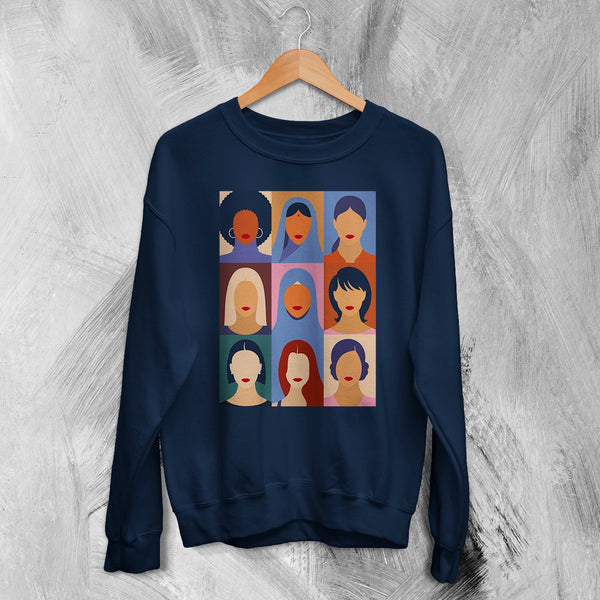 Girls Relations Sweatshirt Women's Day Shirt Club Feminist Crewneck Strong Women Gift