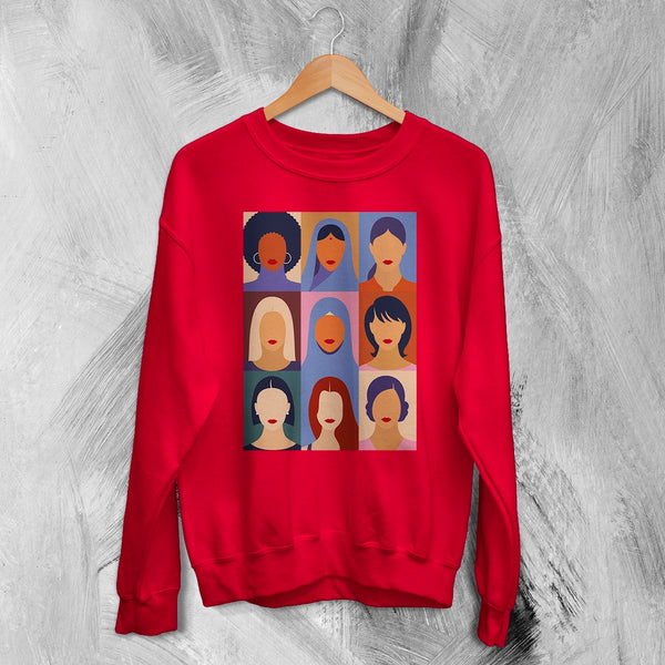 Girls Relations Sweatshirt Women's Day Shirt Club Feminist Crewneck Strong Women Gift