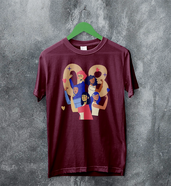 Women's Day T-Shirt 08 Y2K Shirt Sporty Y2K Number Tee Women Gift