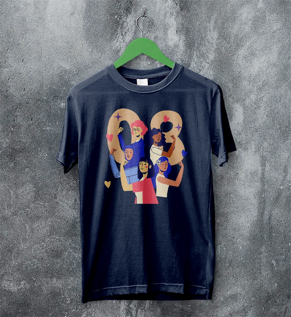 Women's Day T-Shirt 08 Y2K Shirt Sporty Y2K Number Tee Women Gift