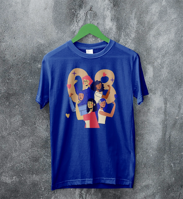 Women's Day T-Shirt 08 Y2K Shirt Sporty Y2K Number Tee Women Gift