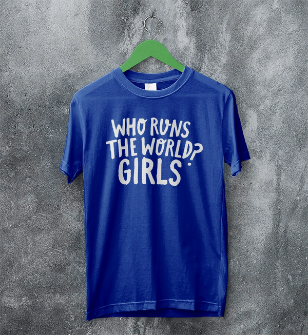 World Women's Day T-Shirt Who Runs The World? Girl Shirt Women Tee