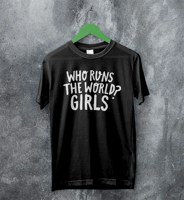 World Women's Day T-Shirt Who Runs The World? Girl Shirt Women Tee