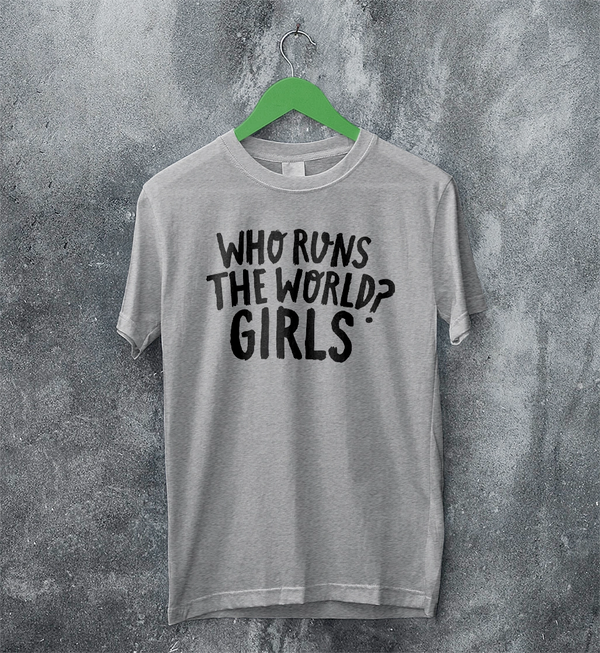 World Women's Day T-Shirt Who Runs The World? Girl Shirt Women Tee