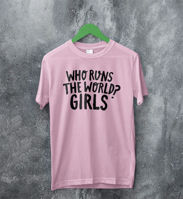World Women's Day T-Shirt Who Runs The World? Girl Shirt Women Tee