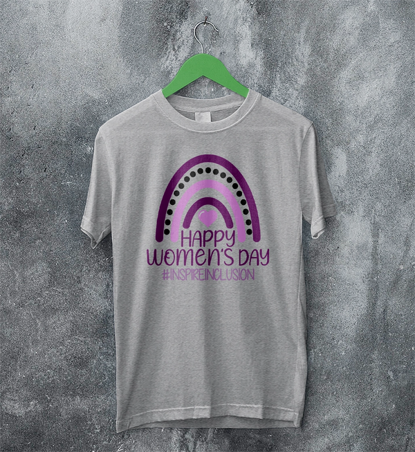 Happy Women's Day T-Shirt Inspireinclusion Women Shirt Womens Day Tee