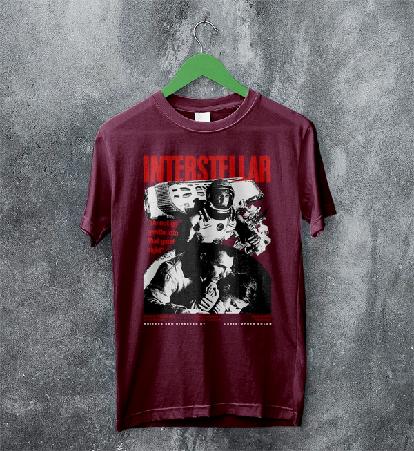 Interstellar Space T-Shirt Christopher Nolan Interstellar Shirt Sci-fi Movie Tee