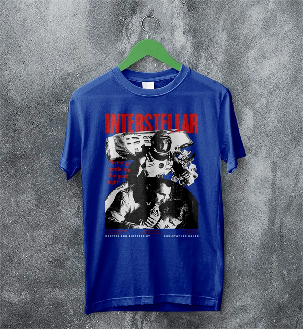 Interstellar Space T-Shirt Christopher Nolan Interstellar Shirt Sci-fi Movie Tee