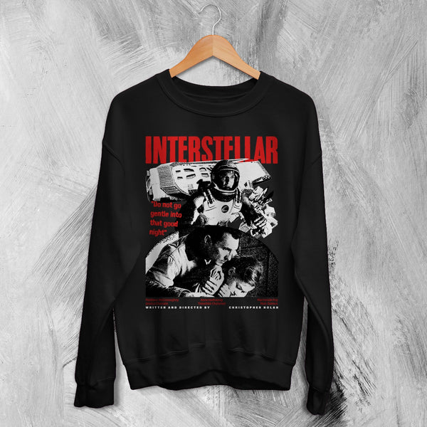 Interstellar Space Sweatshirt Christopher Nolan Interstellar Shirt Sci-fi Movie Crewneck