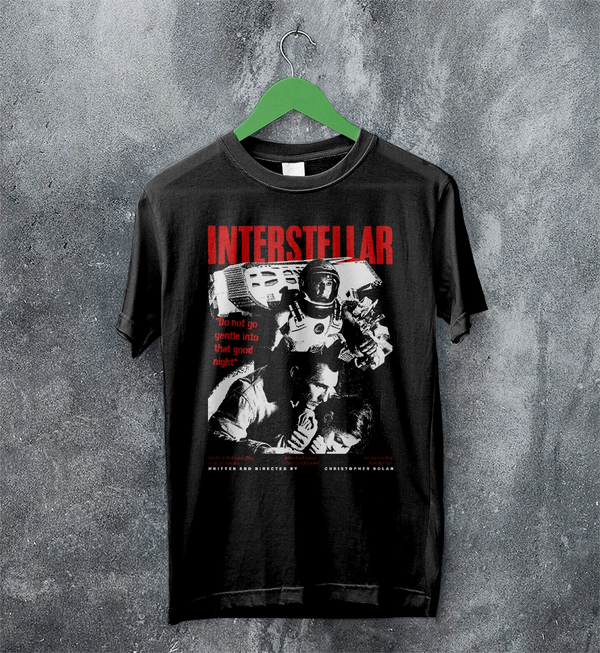 Interstellar Space T-Shirt Christopher Nolan Interstellar Shirt Sci-fi Movie Tee