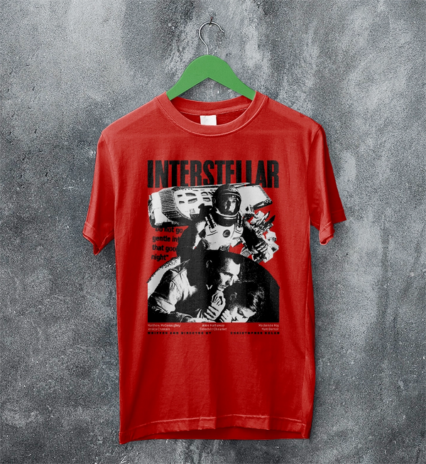 Interstellar Space T-Shirt Christopher Nolan Interstellar Shirt Sci-fi Movie Tee