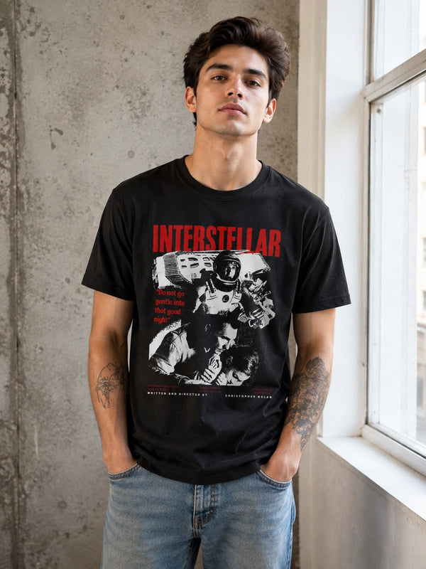 Interstellar Space T-Shirt Christopher Nolan Interstellar Shirt Sci-fi Movie Tee