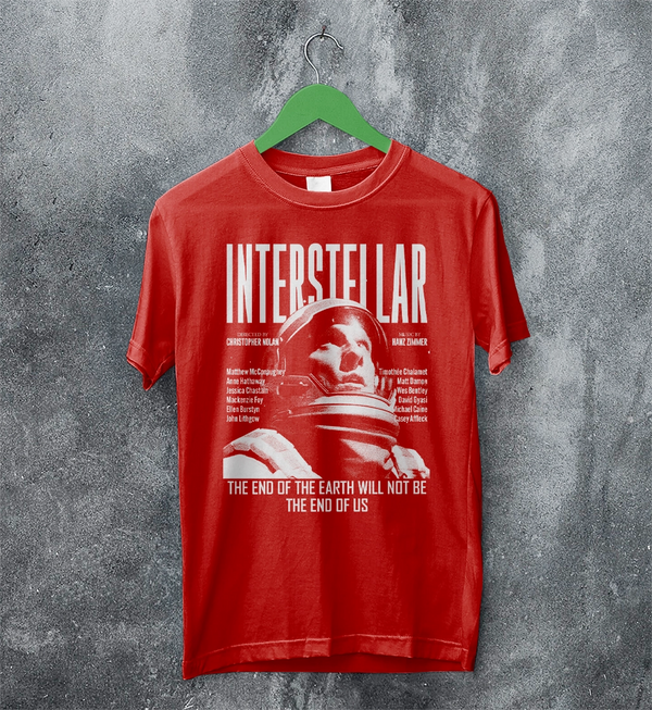 Interstellar Astronaut T-Shirt Directed By Christopher Nolan Shirt Interstellar Movie Tee