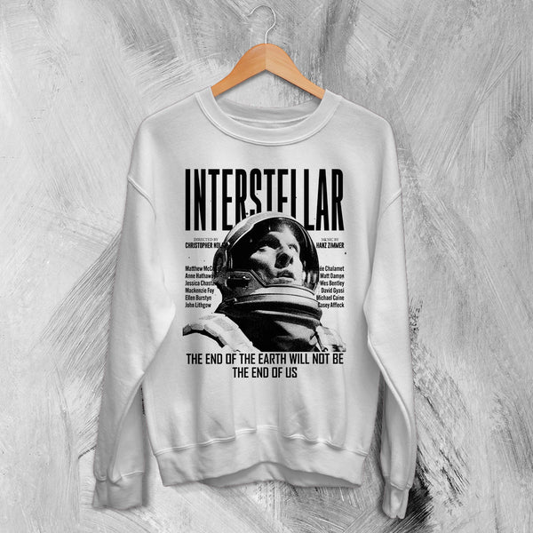Interstellar Astronaut Sweatshirt Directed By Christopher Nolan Shirt Interstellar Movie Crewneck
