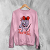 Jack Off Jill Sweatshirt Goth Pink Grrrl Jack Off Jill Shirt Artsy Rock Crewneck