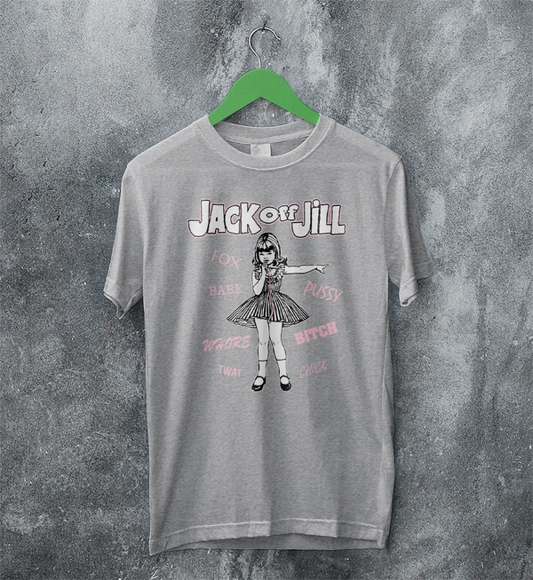 Jack Off Jill Grrrl T-Shirt Daddys Little Cannibal Jack Off Jill Shirt Goth Artsy Tee