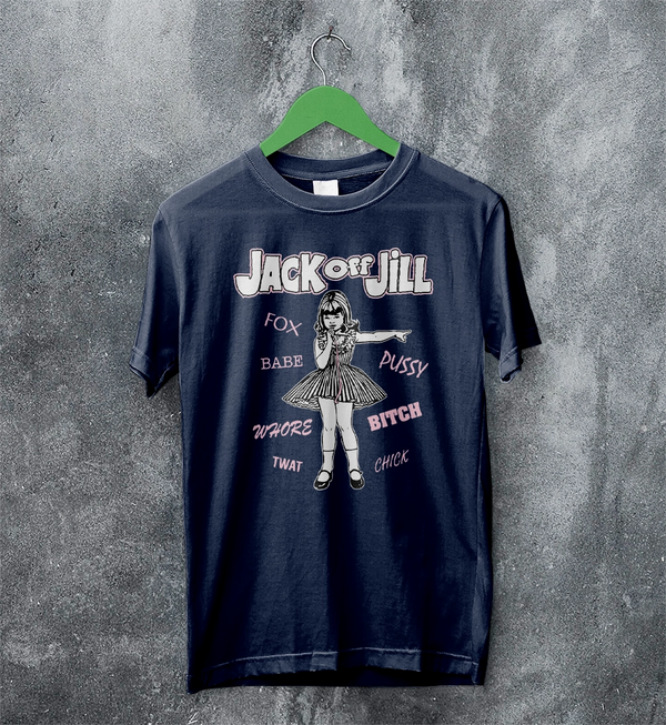 Jack Off Jill Grrrl T-Shirt Daddys Little Cannibal Jack Off Jill Shirt Goth Artsy Tee