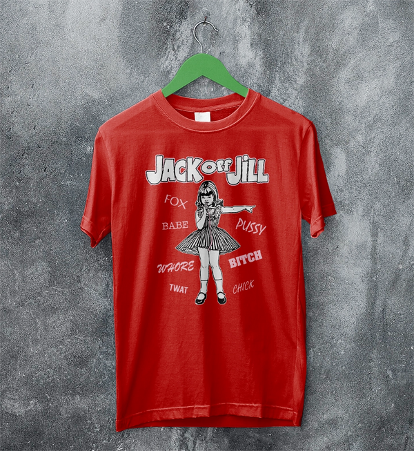 Jack Off Jill Grrrl T-Shirt Daddys Little Cannibal Jack Off Jill Shirt Goth Artsy Tee