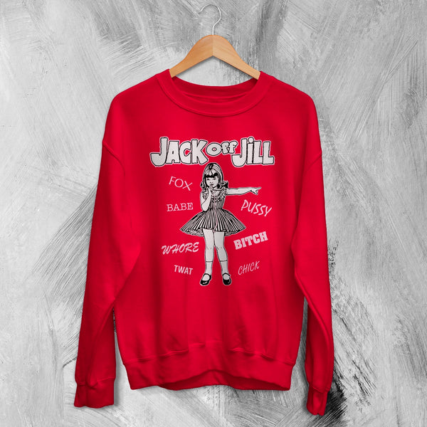 Jack Off Jill Grrrl Sweatshirt Daddys Little Cannibal Jack Off Jill Shirt Goth Artsy Crewneck
